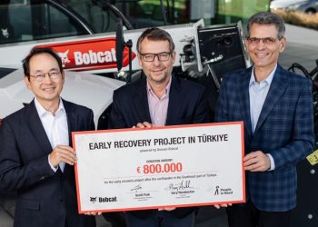 Bobcat помогна за възстановяване на щетите от земетресението в Турция