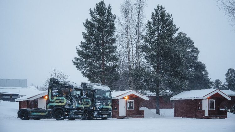eActros 600 завърши европейското си турне на сняг и лед