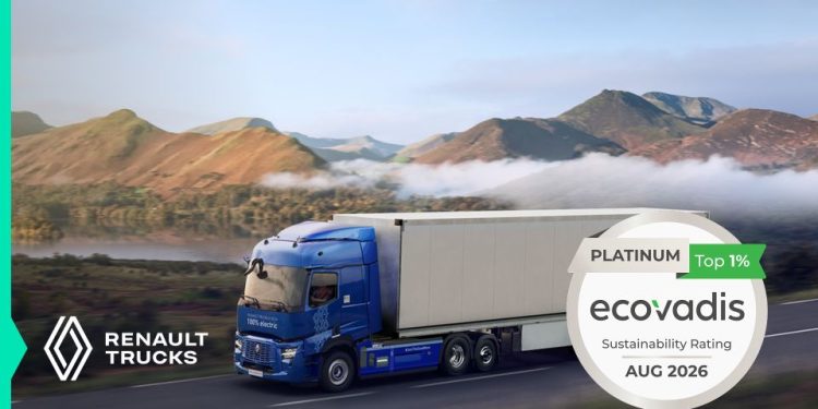 Renault Trucks получи платинен медал от EcoVadis